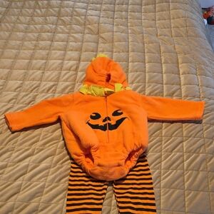 Orange Pumpkin Kids Costume Sz12 Months